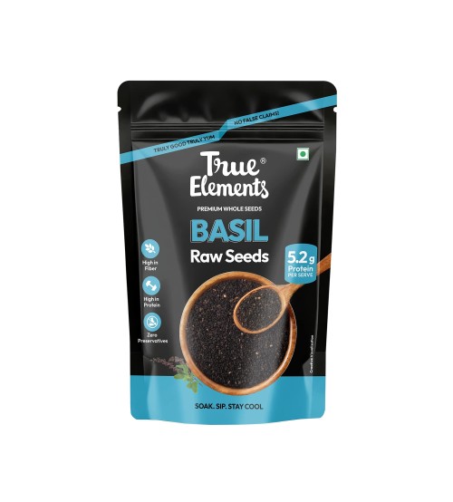 True Elements Basil seeds 500gm